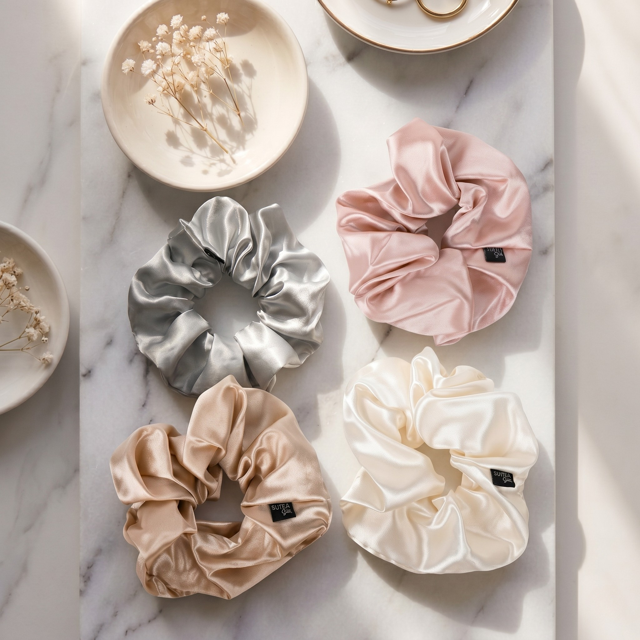 The Statement Silk Scrunchie — 22 Momme-1