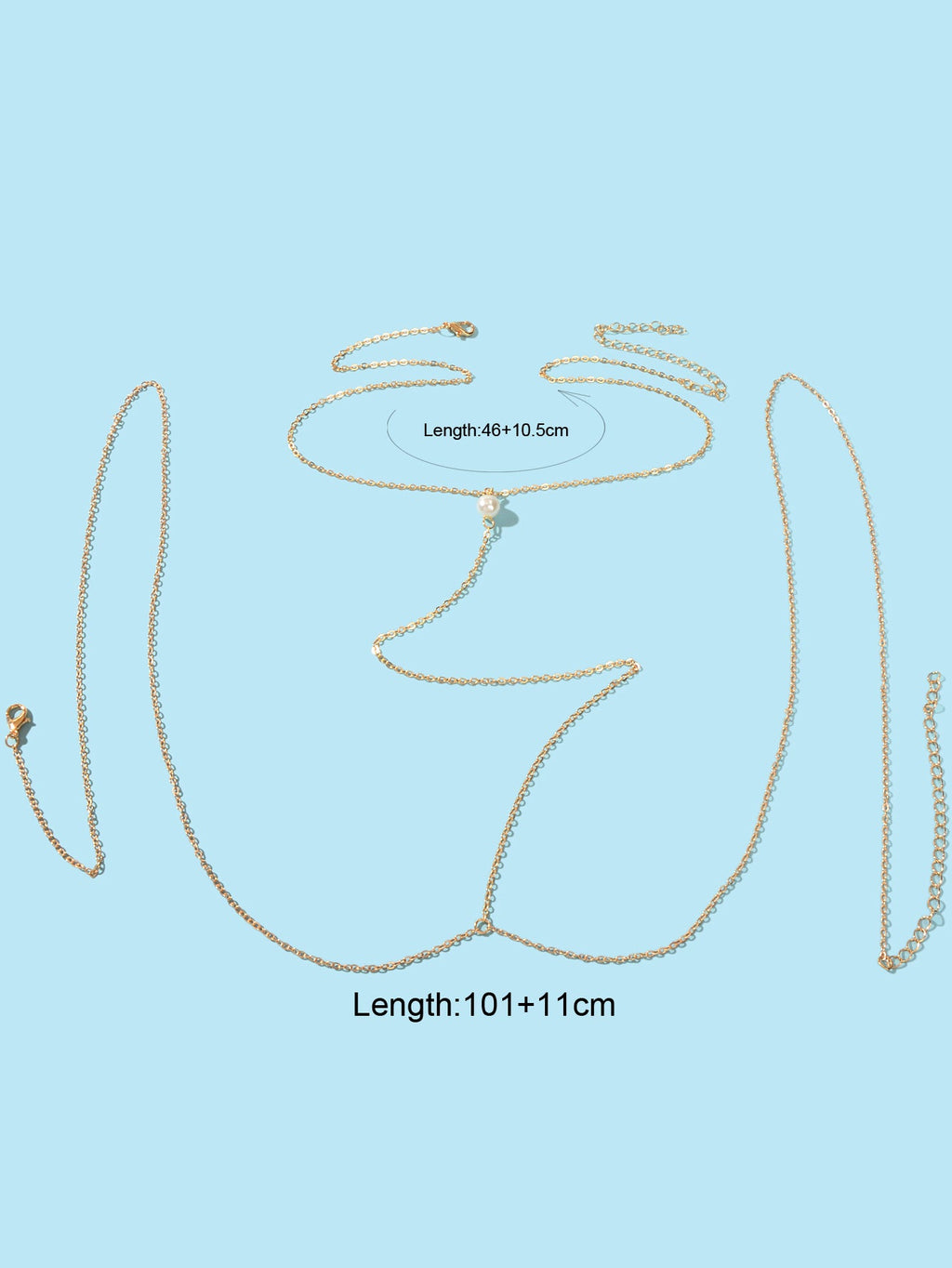 Gold Sexy Body Chain Thin Bra Bikini Waist Belly Beach Minimalist Body Jewellery-1