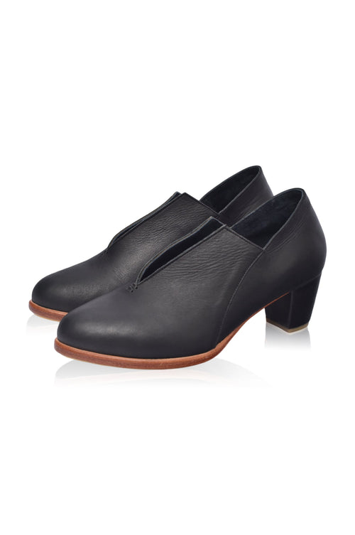 Ange Leather Booties 5 cm Heel (Sz. 10.5 & 11)