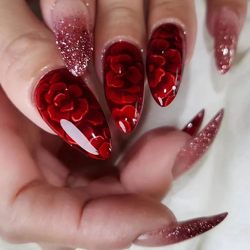 Chic Almond Press-On Nails-26