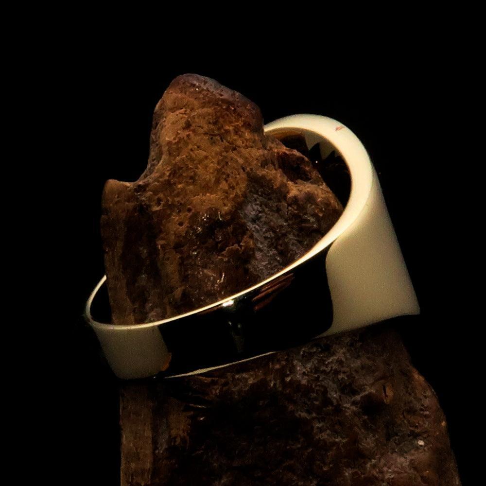 Perfectly crafted Men's National Flag Ring China - solid Brass