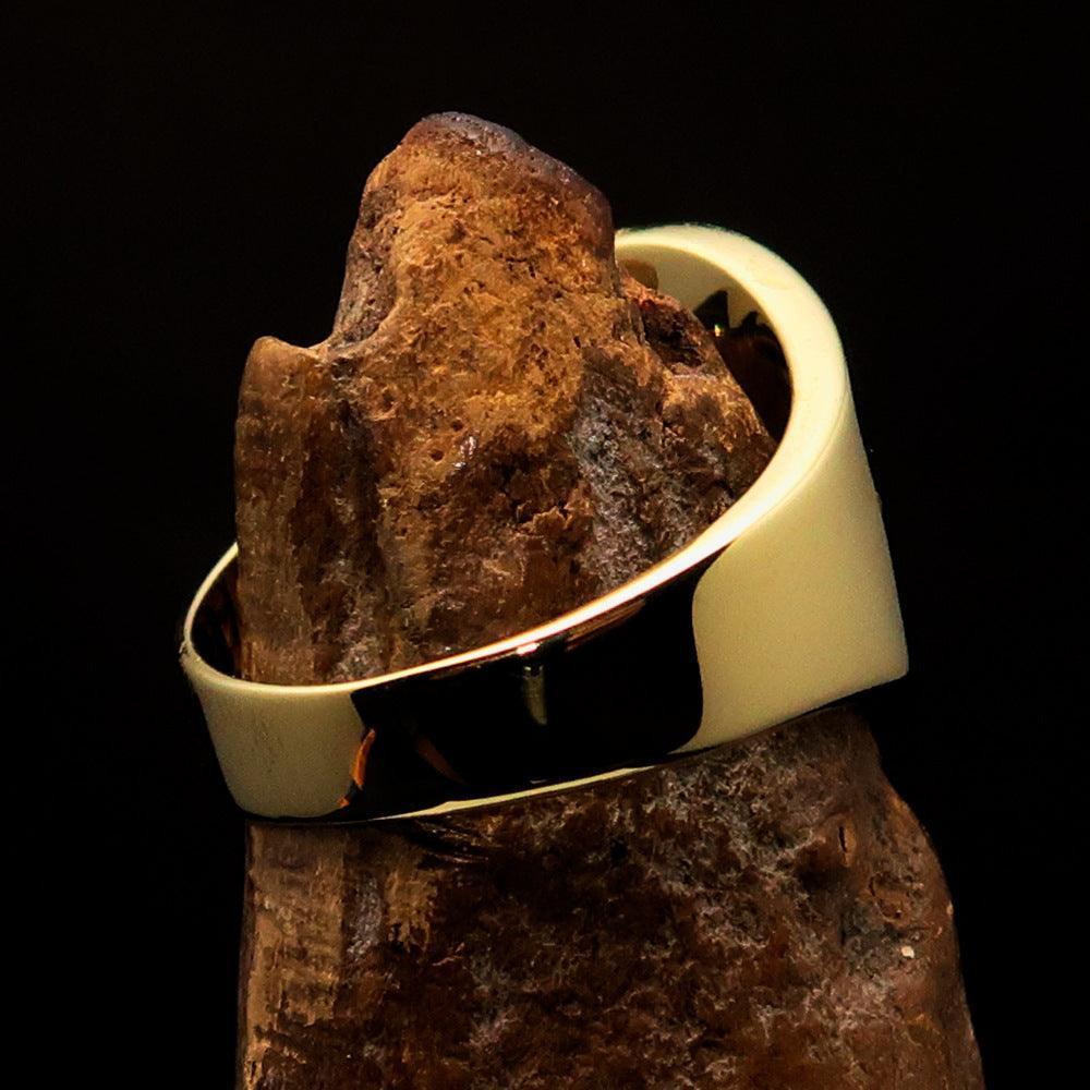 Perfectly crafted Men's National Flag Ring Sierra Leone - solid Brass