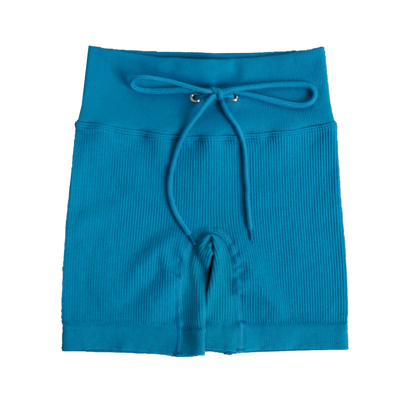 Cross-Border Hot-Selling Feminine Butt-Lifting Threaded Three-Dimensional Zipper Suit Shorts Bra Short-Sleeved Trousers Yoga Sportswear