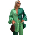 African Cross-Border Supply 2023 New Printed Two-Color Tops and Pants Casual Suits Basic Women's Clothing Clearance