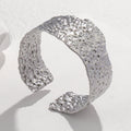 Cross-border European and American titanium steel bracelet non-fading adjustable stainless steel bracelet female exaggerated high-grade open bracelet