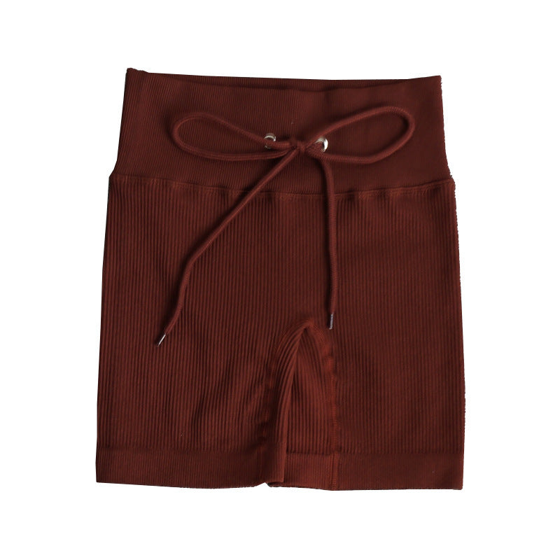 Cross-Border Hot-Selling Feminine Butt-Lifting Threaded Three-Dimensional Zipper Suit Shorts Bra Short-Sleeved Trousers Yoga Sportswear