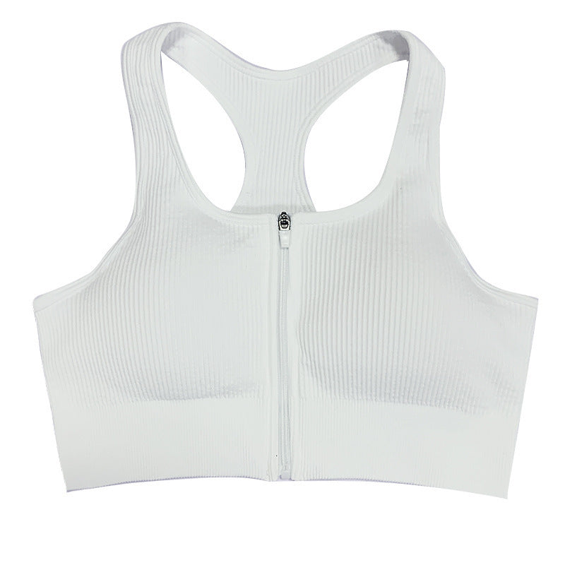 Cross-Border Hot-Selling Feminine Butt-Lifting Threaded Three-Dimensional Zipper Suit Shorts Bra Short-Sleeved Trousers Yoga Sportswear