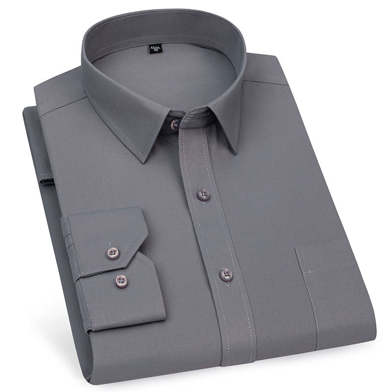 White Shirt for Men, Long-Sleeved, Professional, Spring and Autumn, Business Casual, Formal Wear, Short-Sleeved, Trendy, Men's Tie, Custom, Simple, Casual