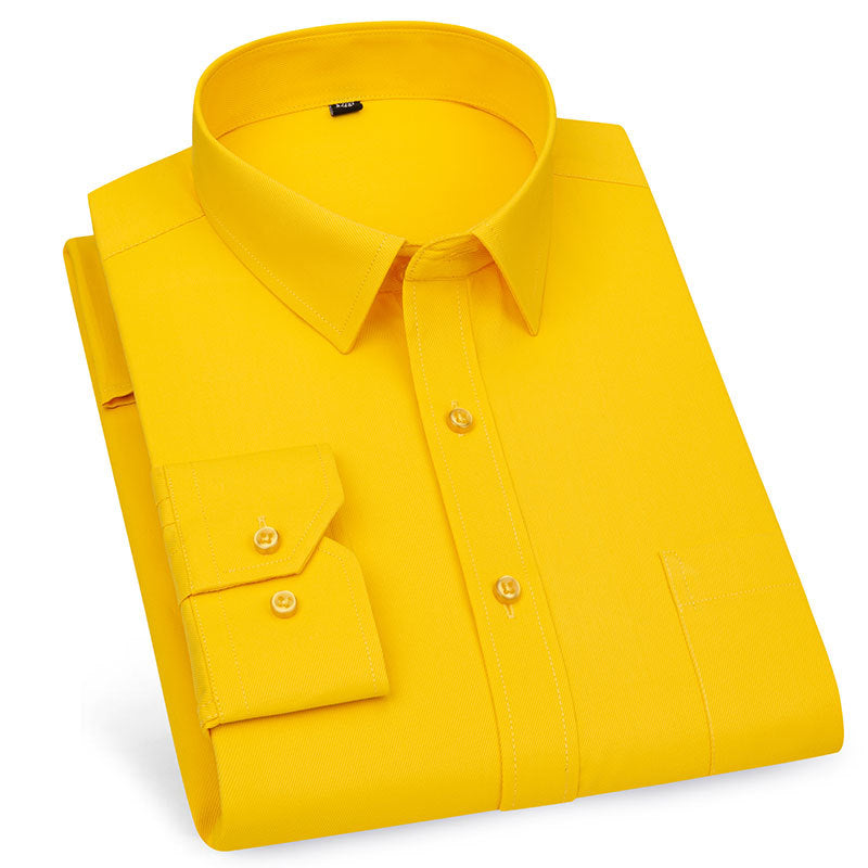 White Shirt for Men, Long-Sleeved, Professional, Spring and Autumn, Business Casual, Formal Wear, Short-Sleeved, Trendy, Men's Tie, Custom, Simple, Casual