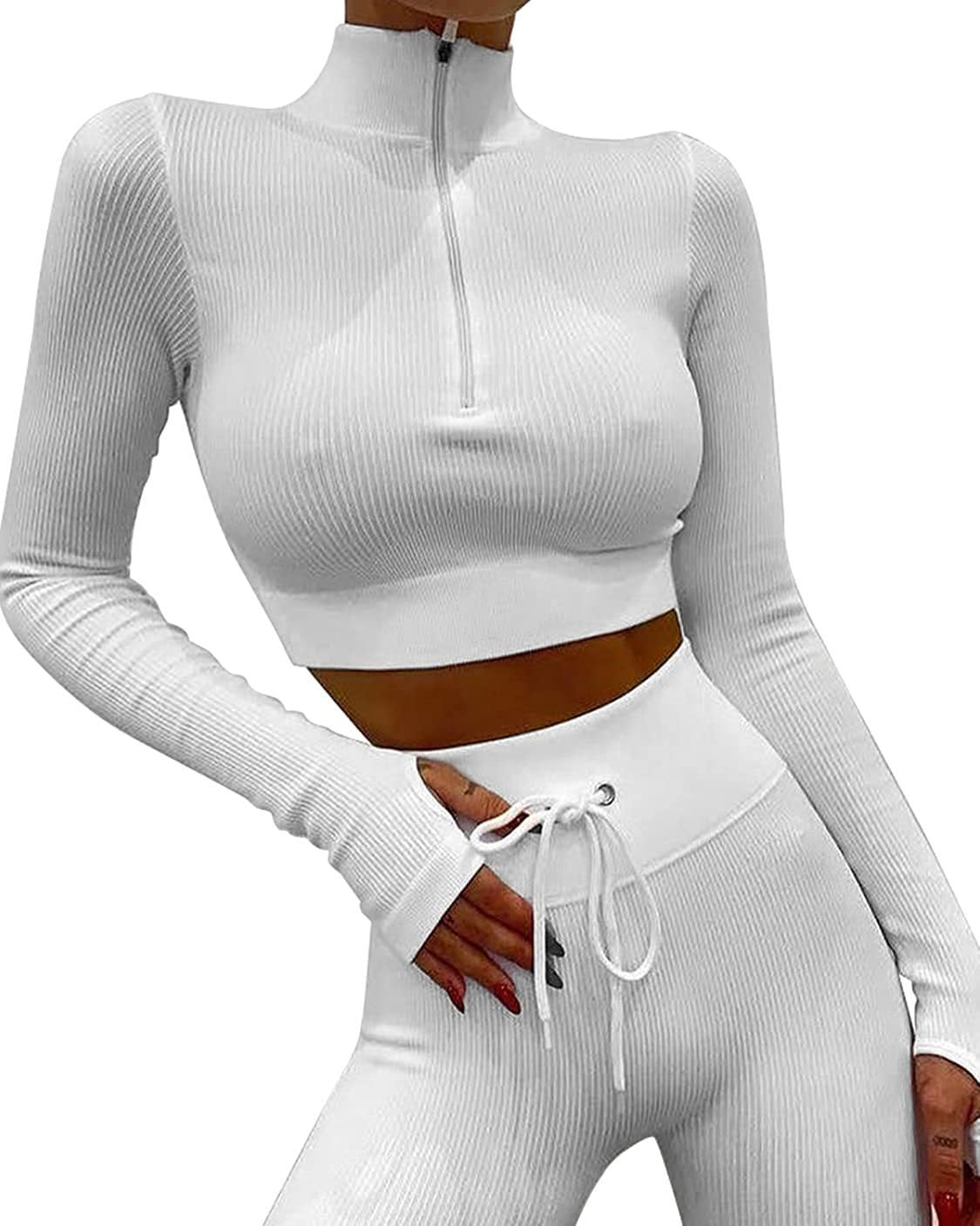 Cross-Border Hot-Selling Feminine Butt-Lifting Threaded Three-Dimensional Zipper Suit Shorts Bra Short-Sleeved Trousers Yoga Sportswear