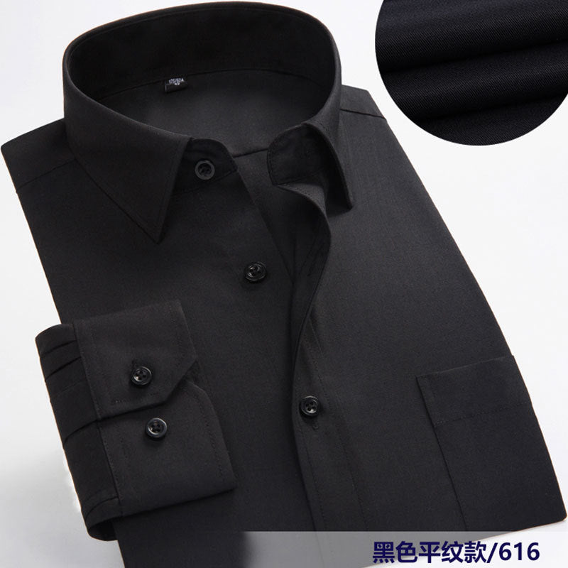White Shirt for Men, Long-Sleeved, Professional, Spring and Autumn, Business Casual, Formal Wear, Short-Sleeved, Trendy, Men's Tie, Custom, Simple, Casual