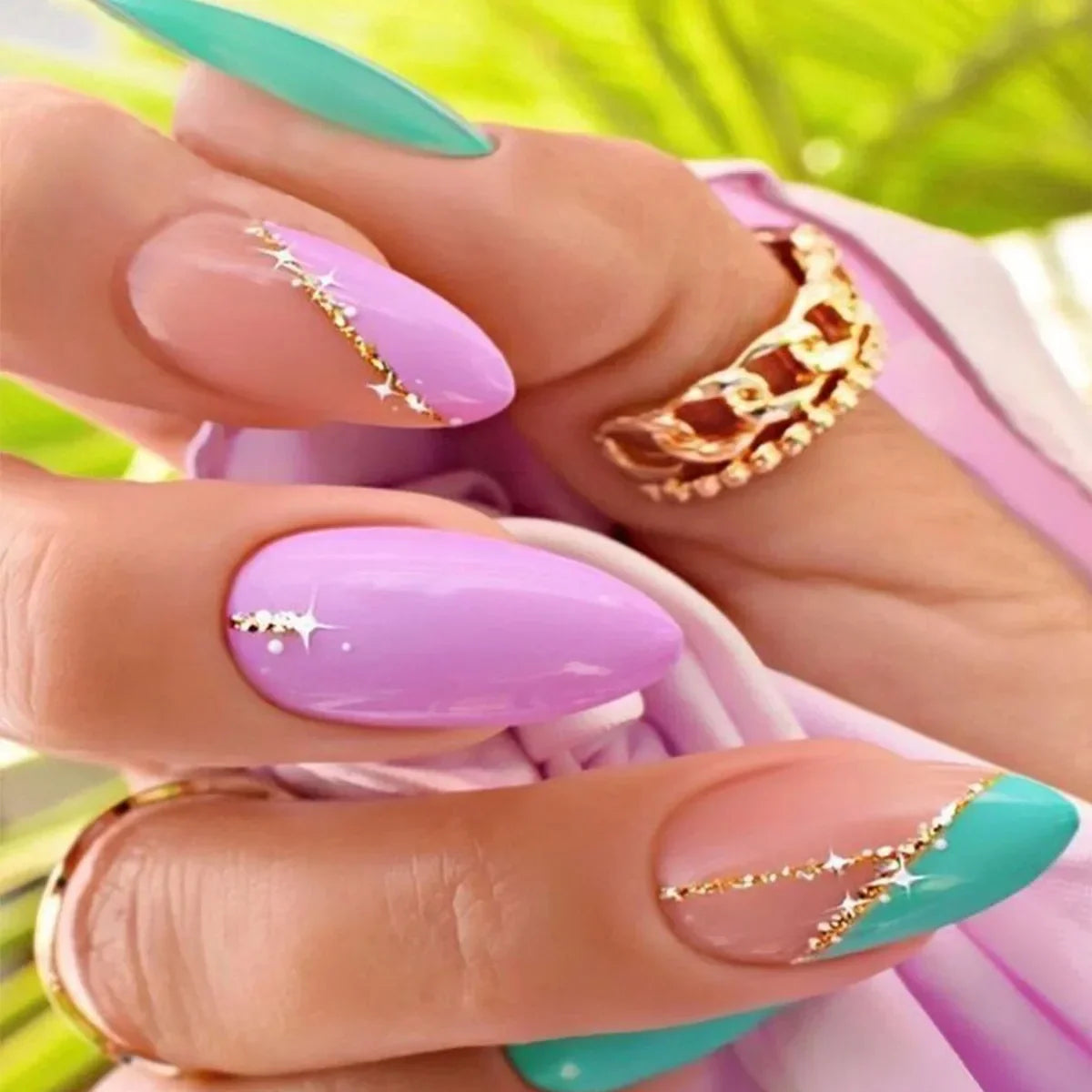 Chic Almond Press-On Nails-30