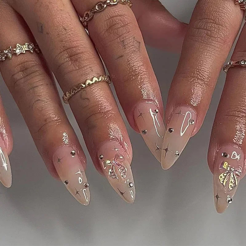 Chic Almond Press-On Nails-41