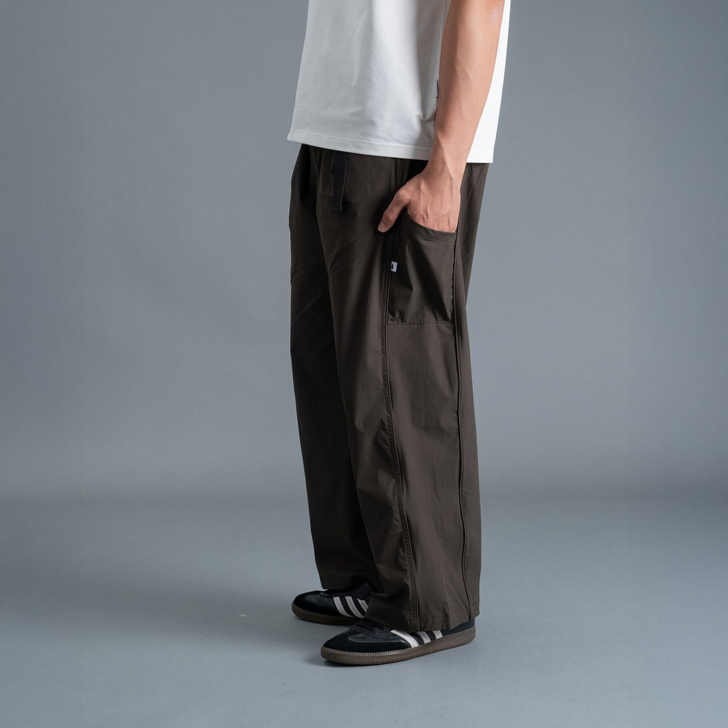 Panel Pants / Nylon - Green