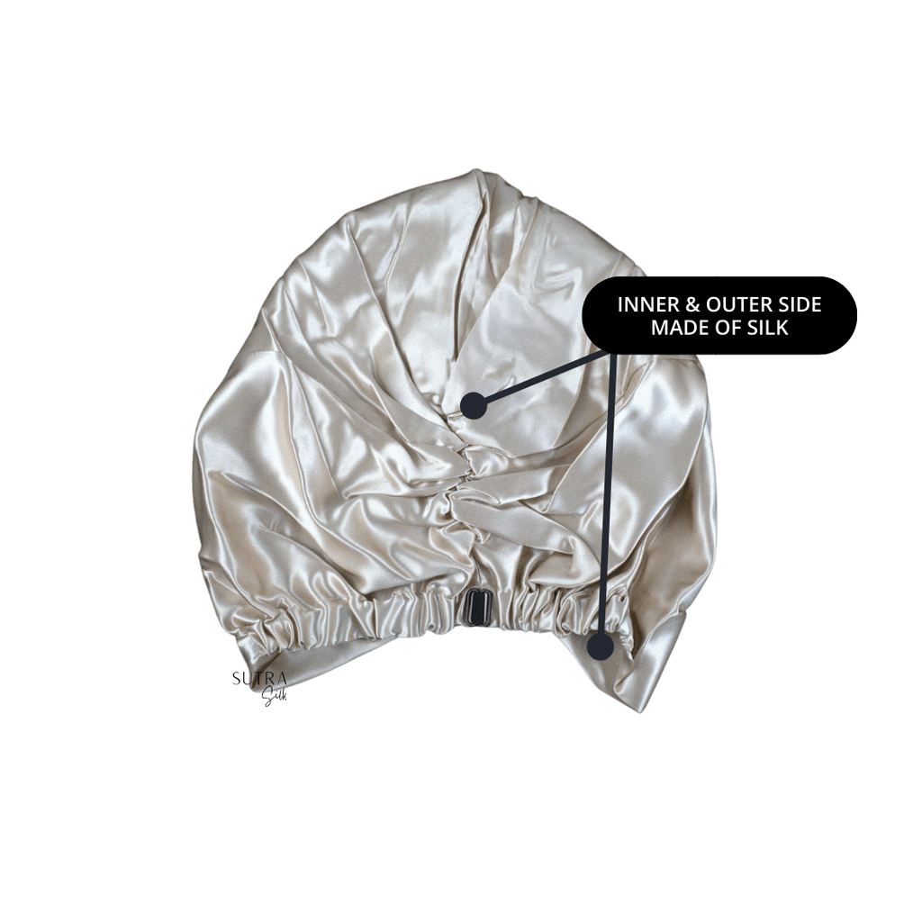Double Sided Silk Bonnet with Adjustable Band-1