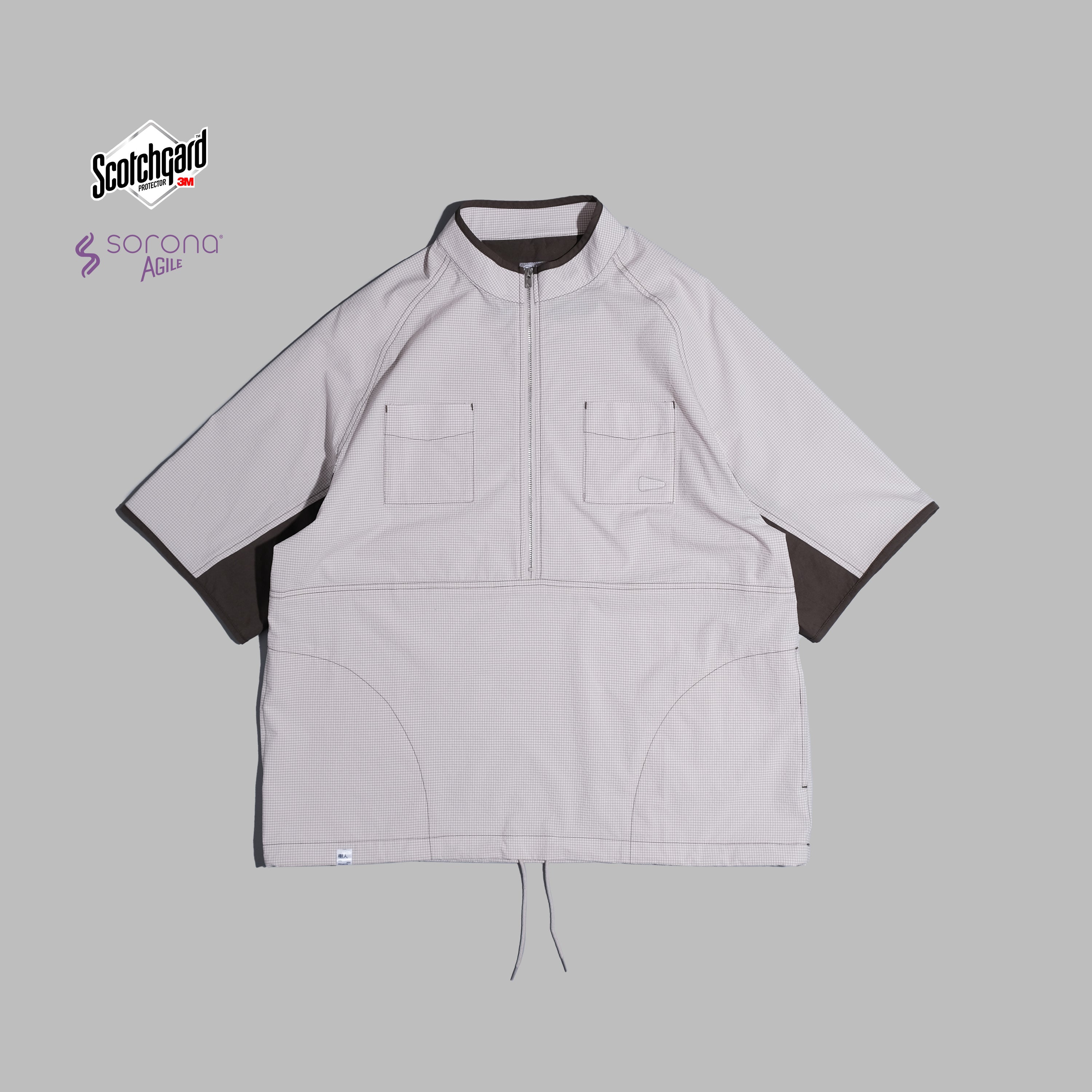 Pullover Halfzip / Sorona® Agile - Grey