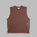 Sleeveless 2-Tone / Cotton - Maroon-0
