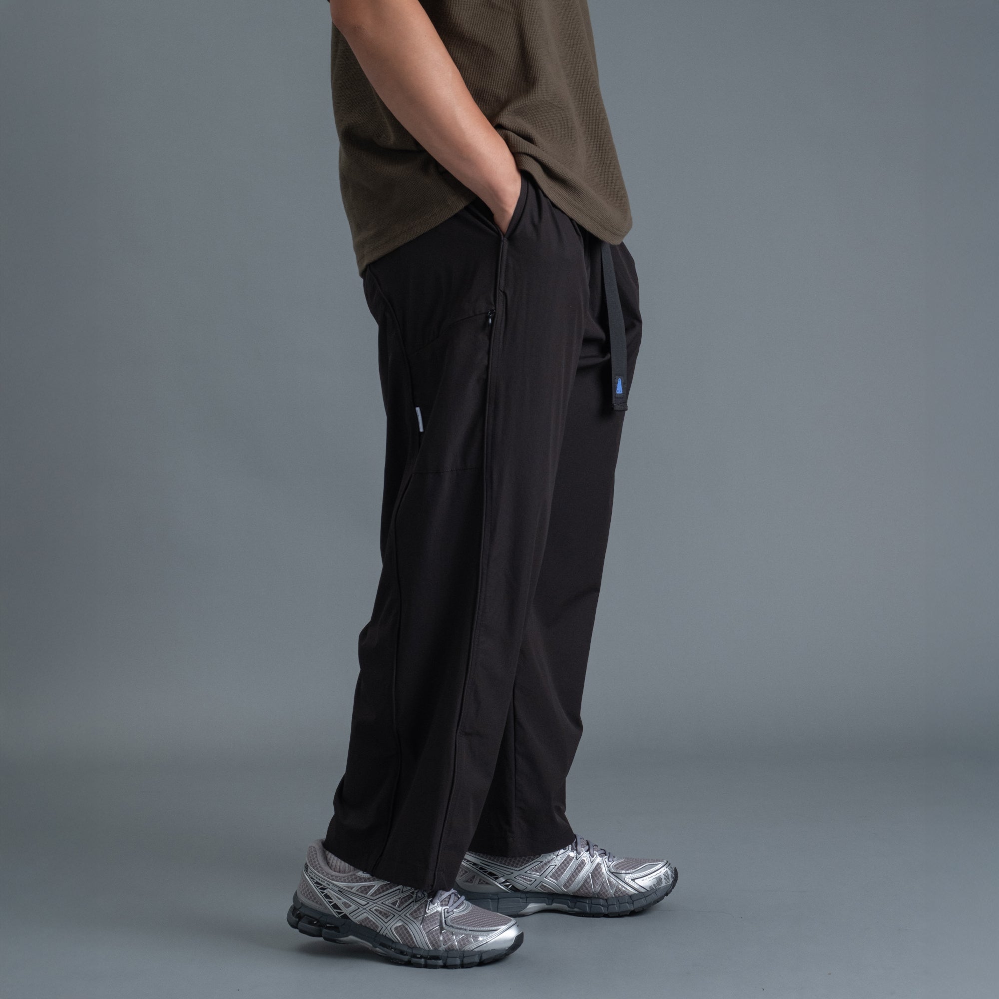 Panel Pants / Nylon - Black