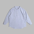 Popover Shirt / Cotton Linen - Blue